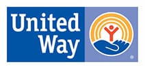 A united way logo with an image of a swan.